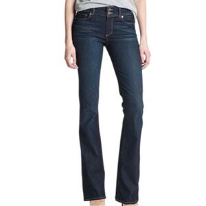 Paige Hidden Hills Bootcut Jeans 26 Dark Wash Low Rise Denim 28x28
II